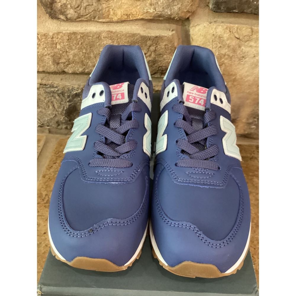 New Balance 574 Kids Blue Pink Sneakers GC574NJ Size US 7 Big Kids - Picture 5 of 8
